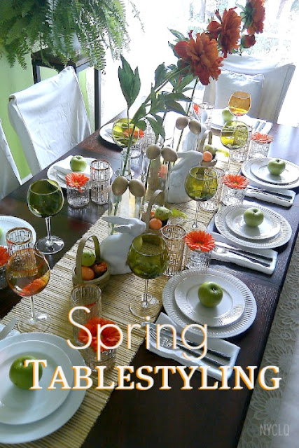 spring tablescape