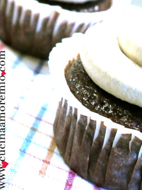 cupcake al cioccolato e nocciola veloci e light
