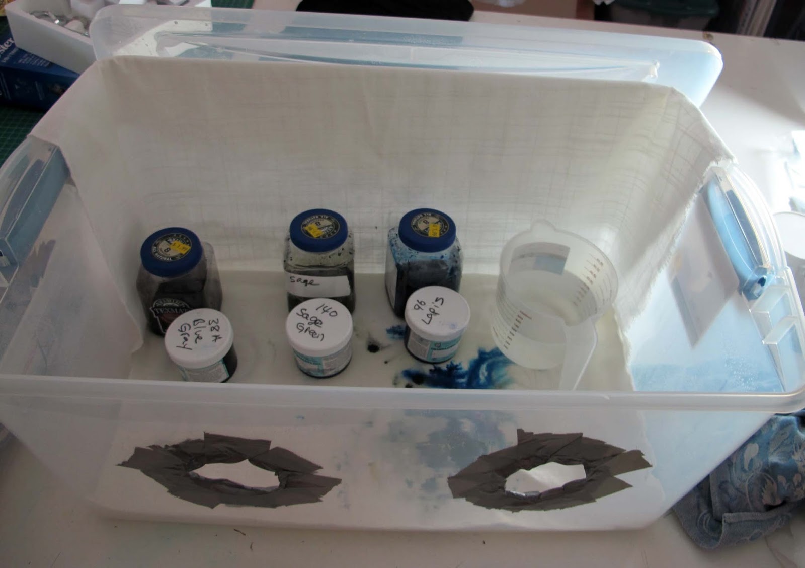 Linda Marcille, Fine Art Crow House Studio Dye Mixing Box For