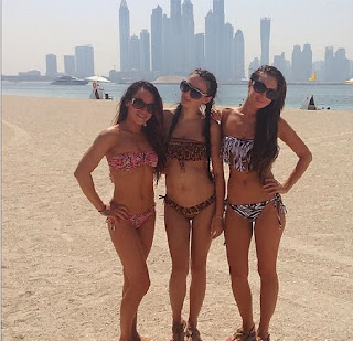Tulisa Contostavlos Zebra Bikini Dubai