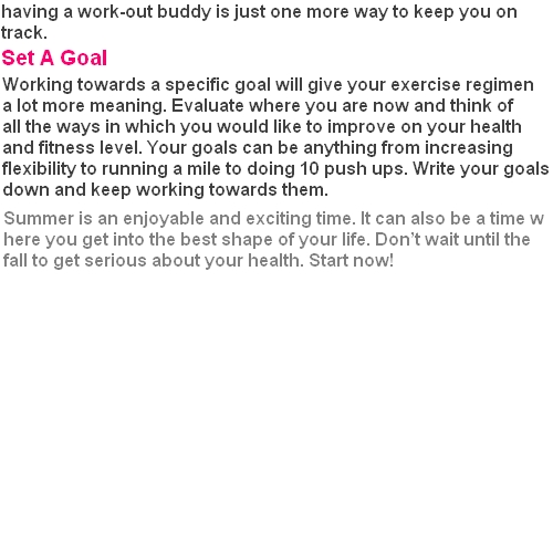 5 Ways To Start & Stick To A Fitness Regimen This Summer stonecold846