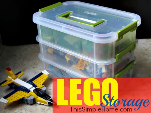 Small LEGO Storage - This Simple Home