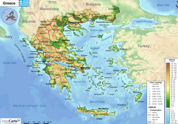 greece physical geography