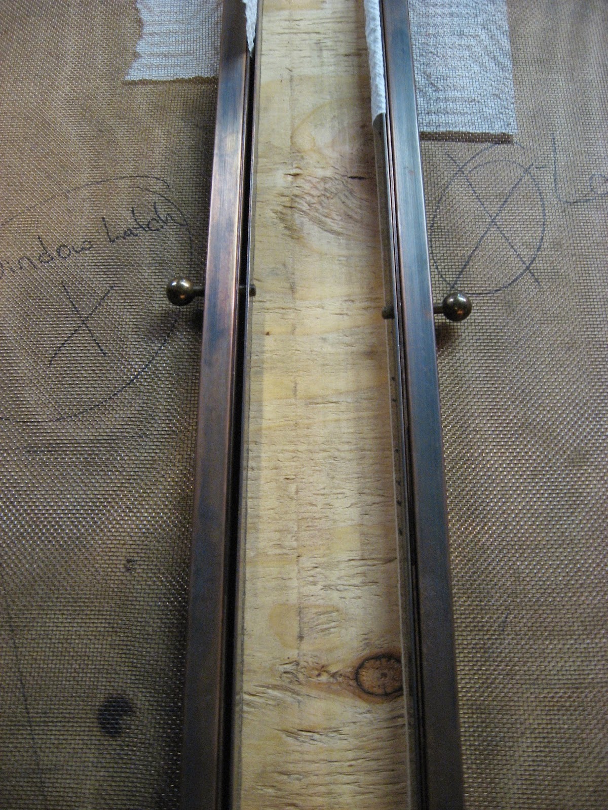 HEAVY METAL WORKS COPPER WINDOW SCREEN