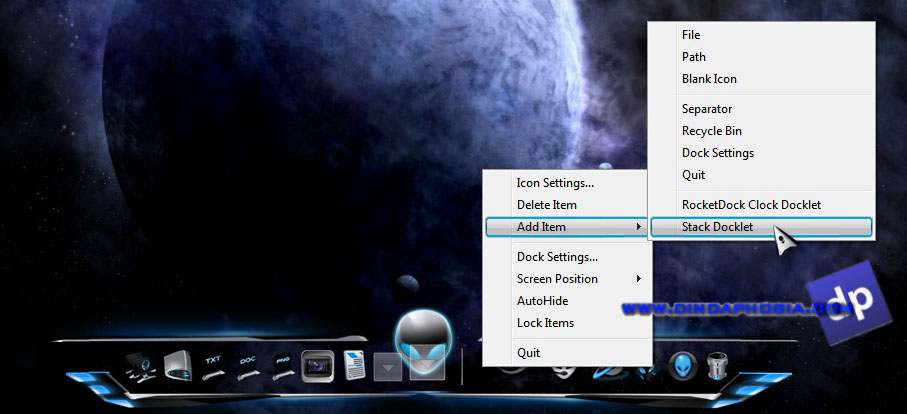 rocketdock docklets