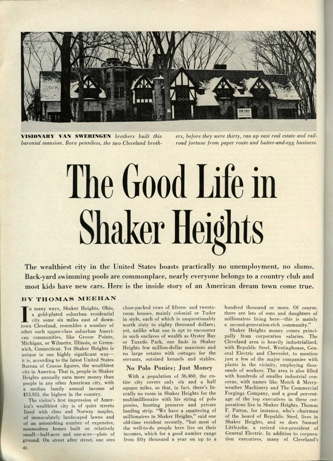 Doing Hard Time in Shaker Heights Living the Good Life in Shaker Heights