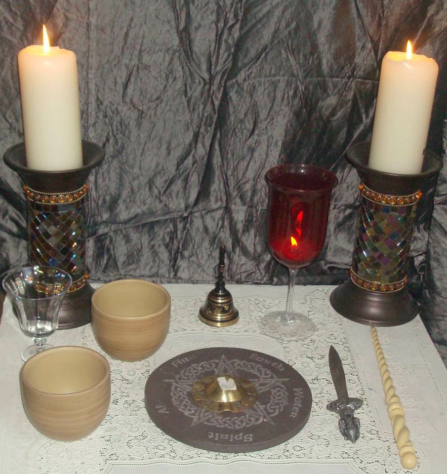 Witchcraft altar