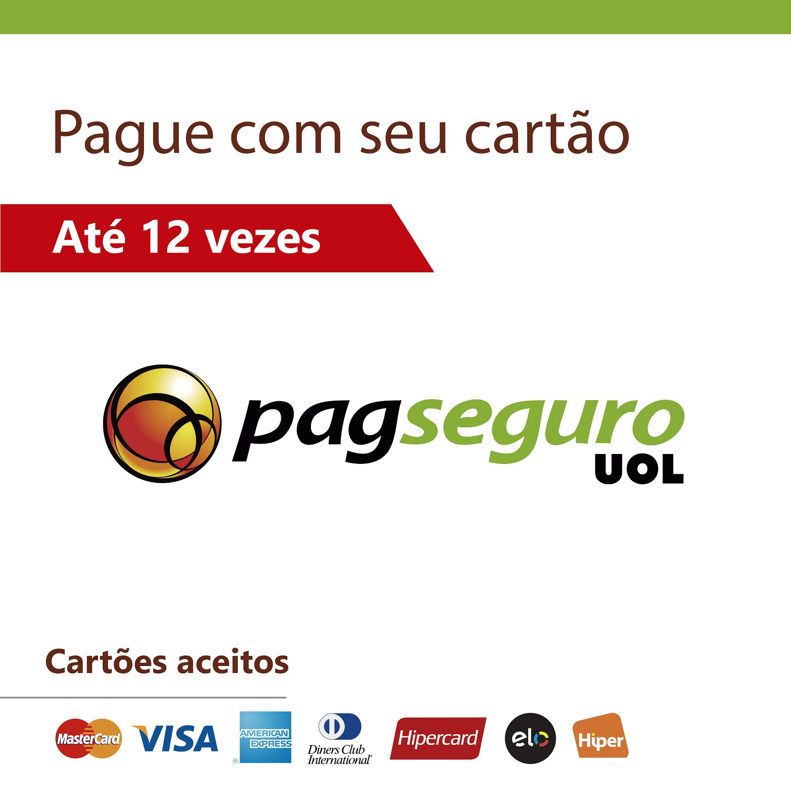 Pague com cartão