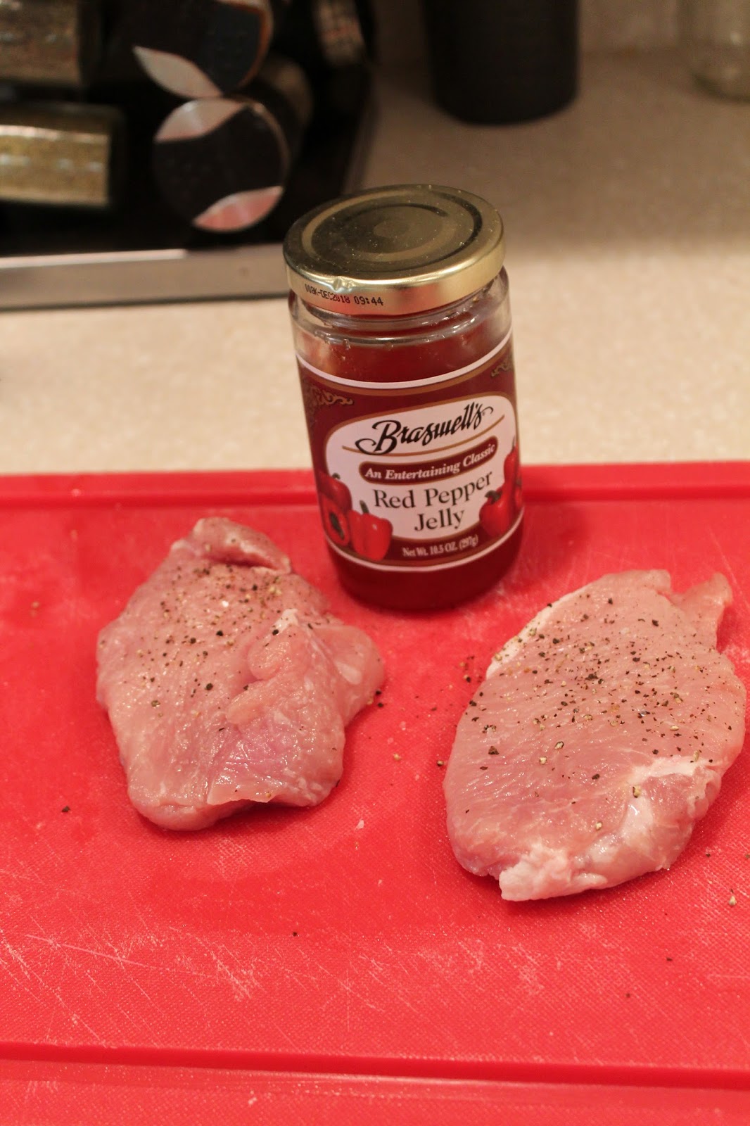 For There Your Heart Will Be Red Pepper Jelly Pork Chops