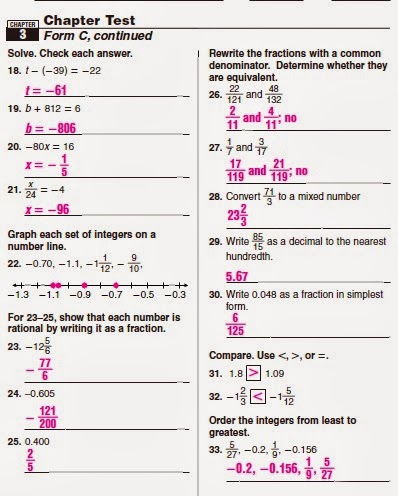 Problem Solving Answers