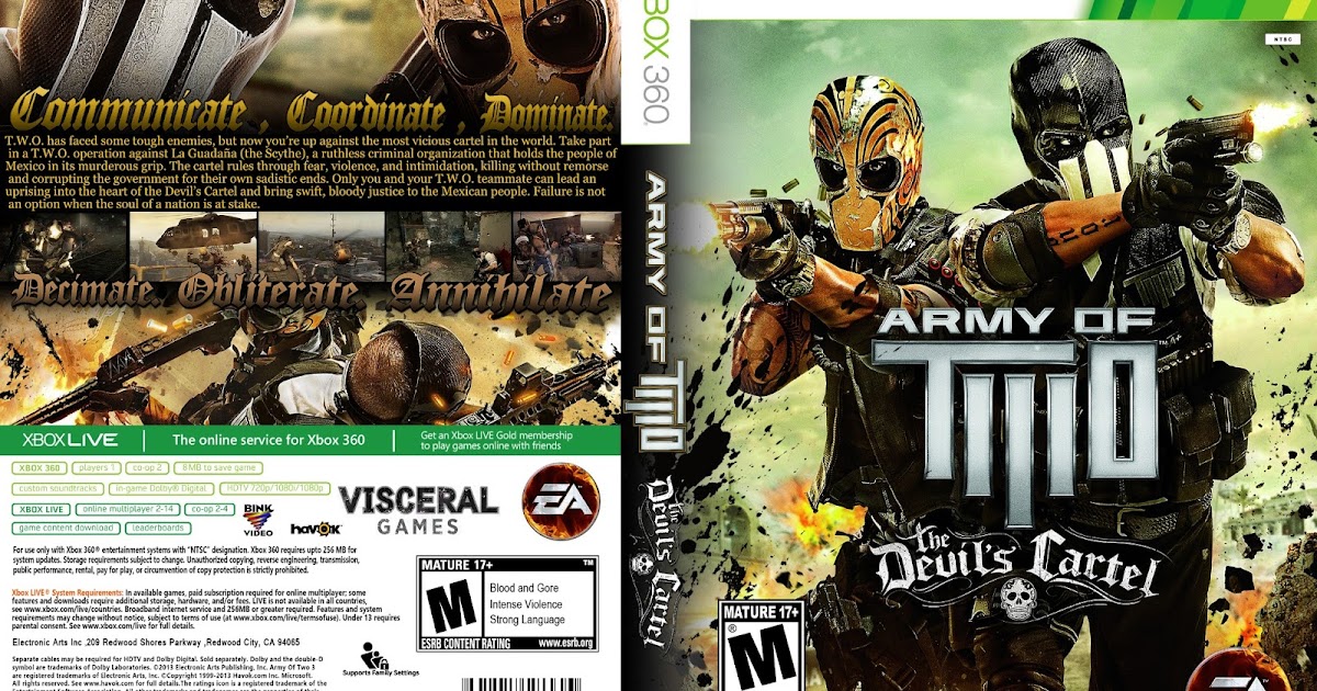 Jogo Army of Two The Devils Cartel - Xbox 360 Seminovo - Sl Shop - SL Shop  - A melhor loja de smartphones, games, acessórios e assistência técnica