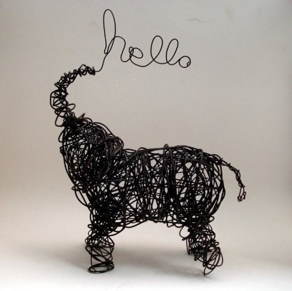 The Art Of Up-Cycling: Wire Art - Barbed Wire Art - Wire Wall Art