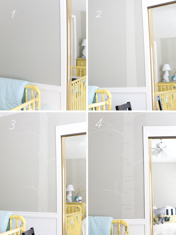 Day to Day Wonderments DIY Birch Tree Wall Mural