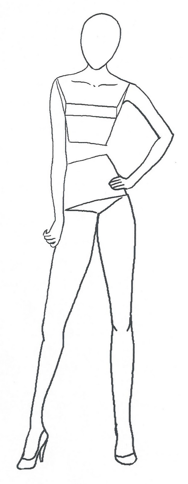 Free Fashion Figure Templates Free Fashion Figure Templates