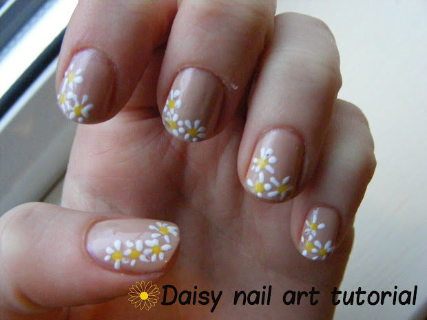 daisy nail art tutorial hey