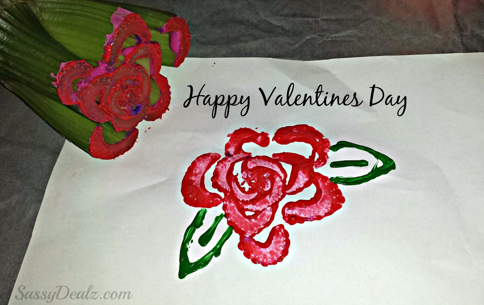 Red Rose Celery Stamp Craft Red Rose Celery Stamp Craft