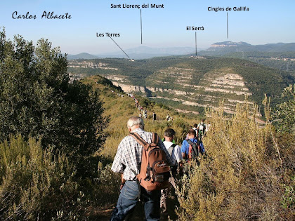 Baixant pel Serrat de l'Onyó. Autor: Carlos Albacete Baixant pel Serrat de l'Onyó. Autor: Carlos Albacete