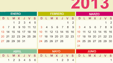 Calendario 2013 para imprimir