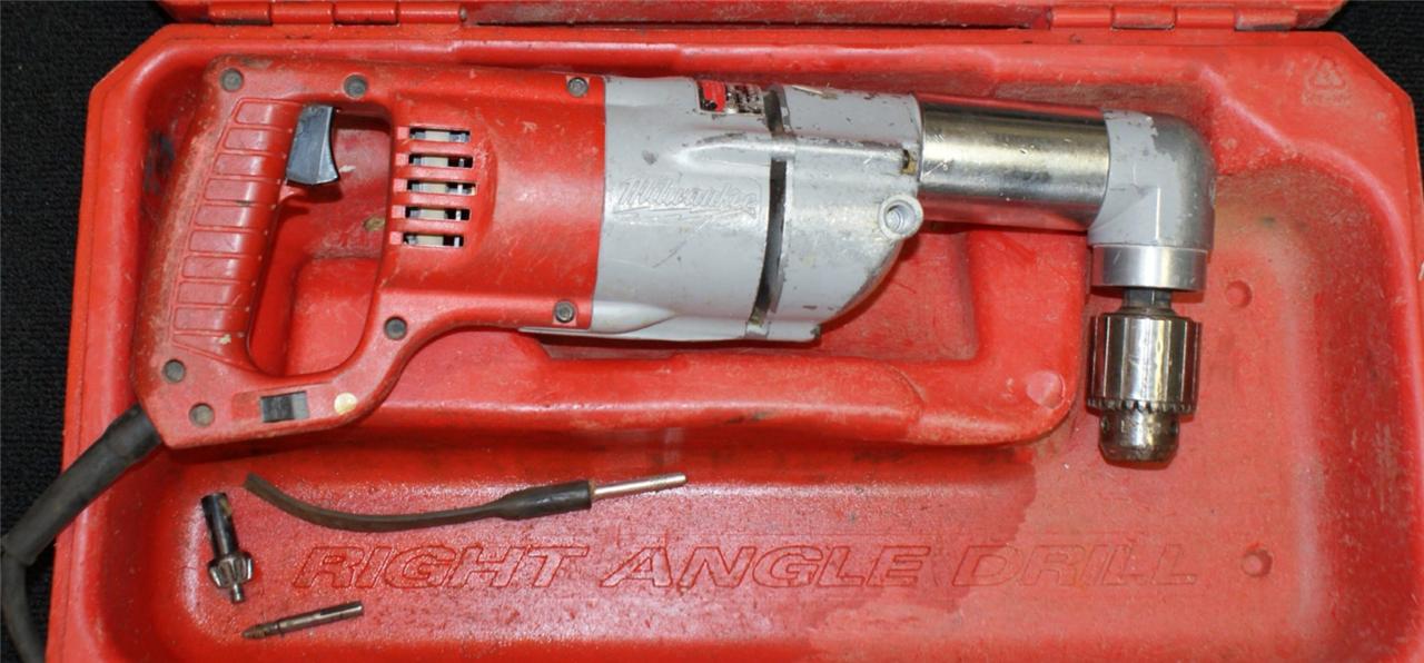MILWAUKEE 31026 12 CORDED RIGHT ANGLE DRILL WITH CASE Gold Crafters