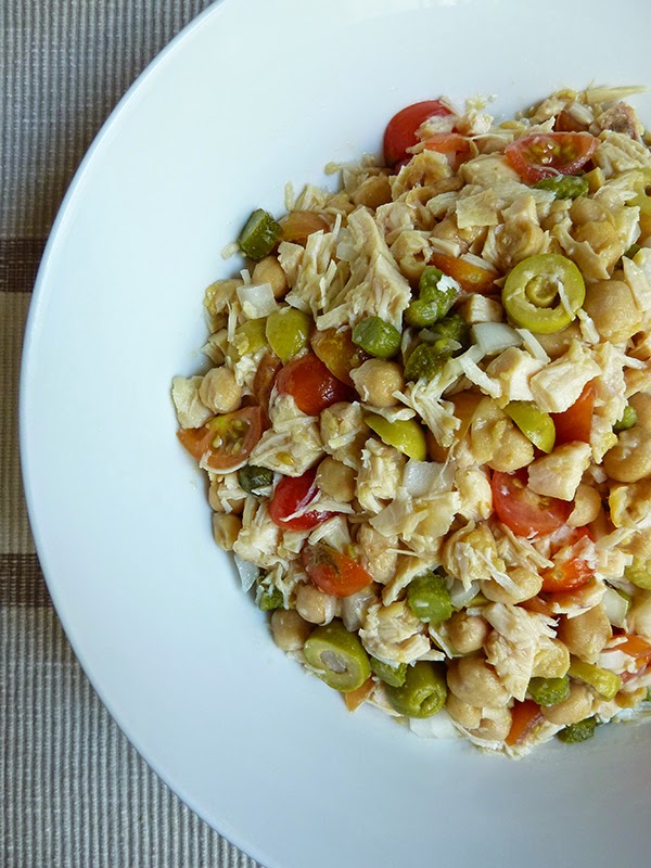 Charo y su Cocina ENSALADA DE GARBANZOS Y POLLO (TRADICIONAL Y