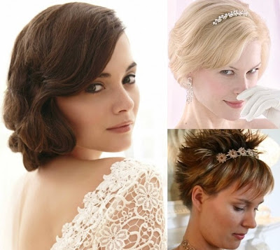 Peinados 2013 para novias de cabello corto mujeres