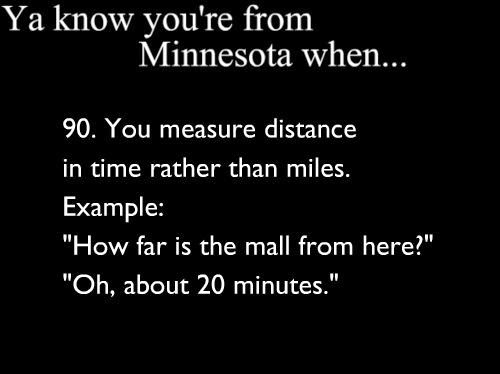 Just Something to Think About...: Ya Know You're From Minnesota When...
