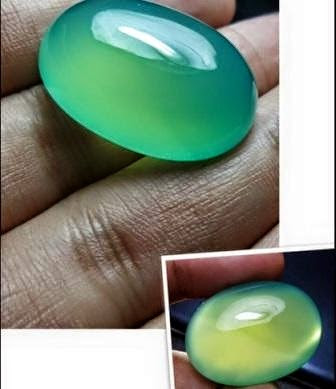 gambar batu mulia bluish green chalcedony
