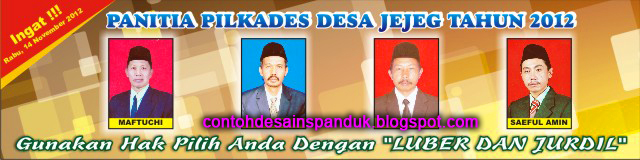 Spanduk Panitia Pilkades Desa Jejeg Panitia Pilkades
