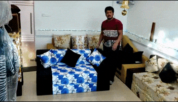 Folding Sofa Cum Bed - 9999/- Dr Foam , No Wood