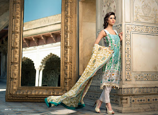 Spring/Summer Embroidery Lawn Dresses Collection 2013 By Manhoush
