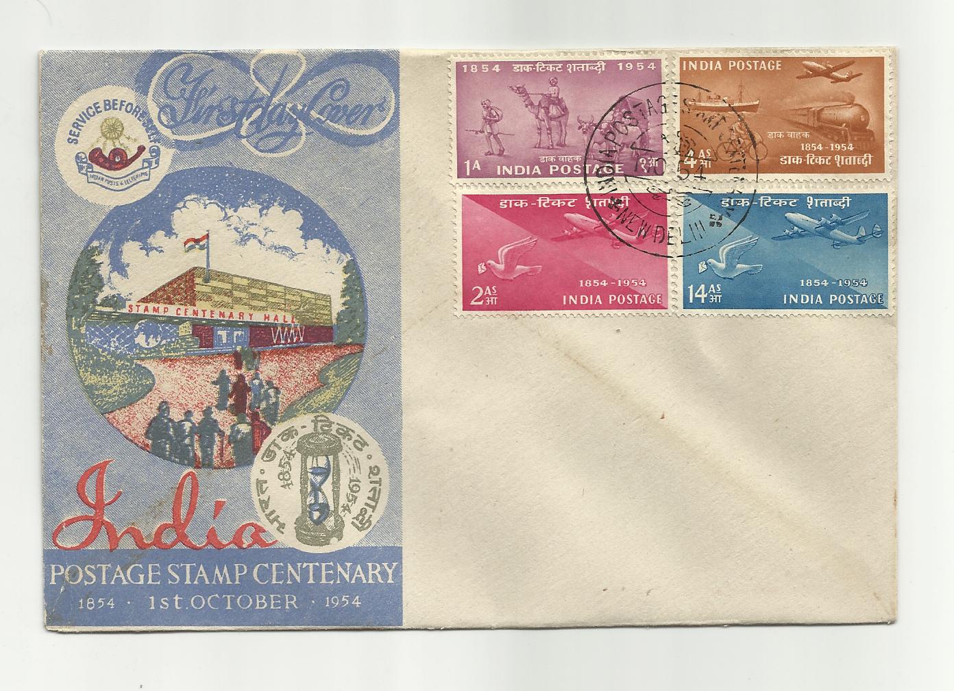 Railphilatelist Postage Stamp Centenary 1854 1954
