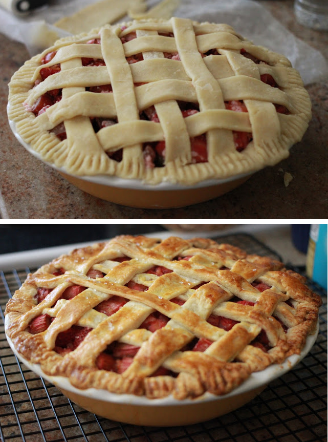 SquirrelsnSweets Strawberry Rhubarb Pie
