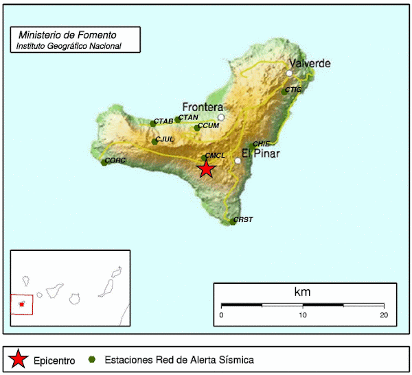 Dos terremotos El Hierro, 28 septiembre Dos terremotos El Hierro, 28 septiembre