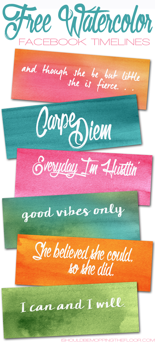 Free Watercolor Facebook Timelines | Six Designs | Instant Downloads Free Watercolor Facebook Timelines | Six Designs | Instant Downloads