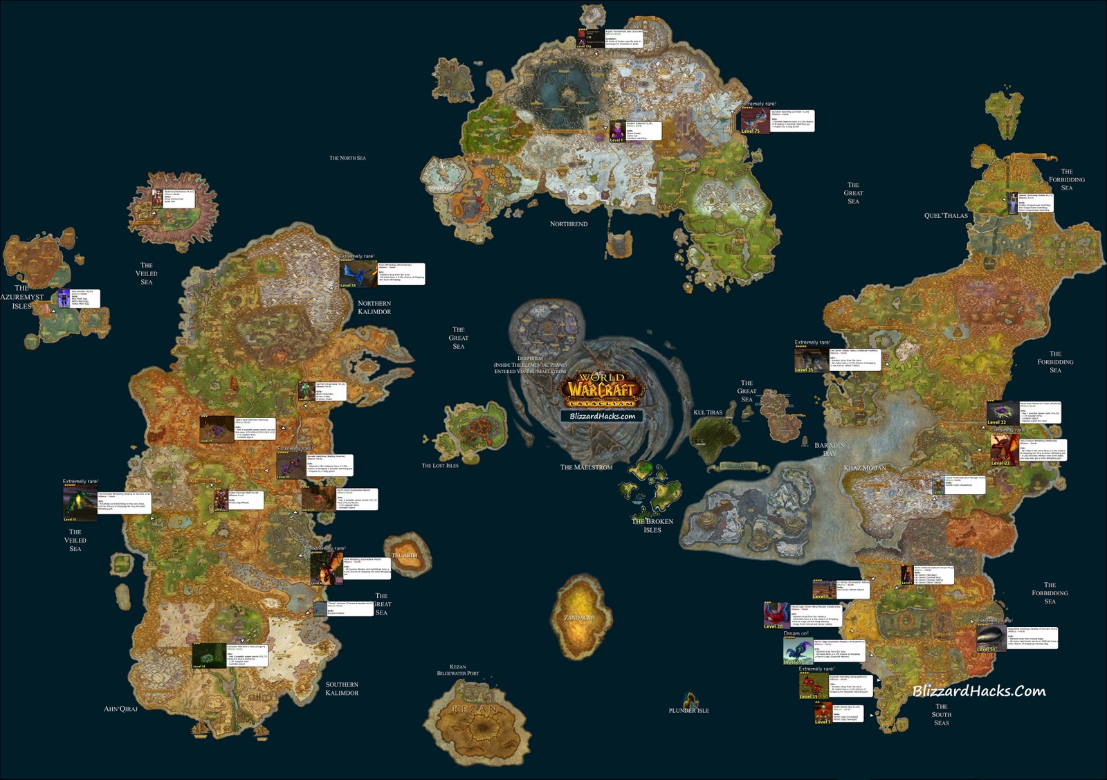 Full WoW Map