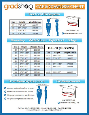 Cap And Gown Cap Size Chart