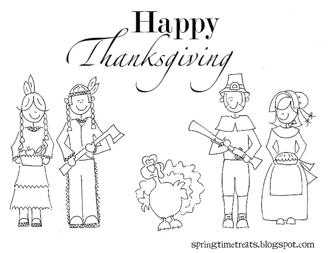 Thanksgiving Printable Coloring Pages