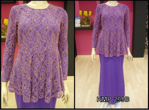 KOD : BAJU KURUNG MODEN PEPLUM LACE ~ KOD : BAJU KURUNG MODEN PEPLUM LACE ~