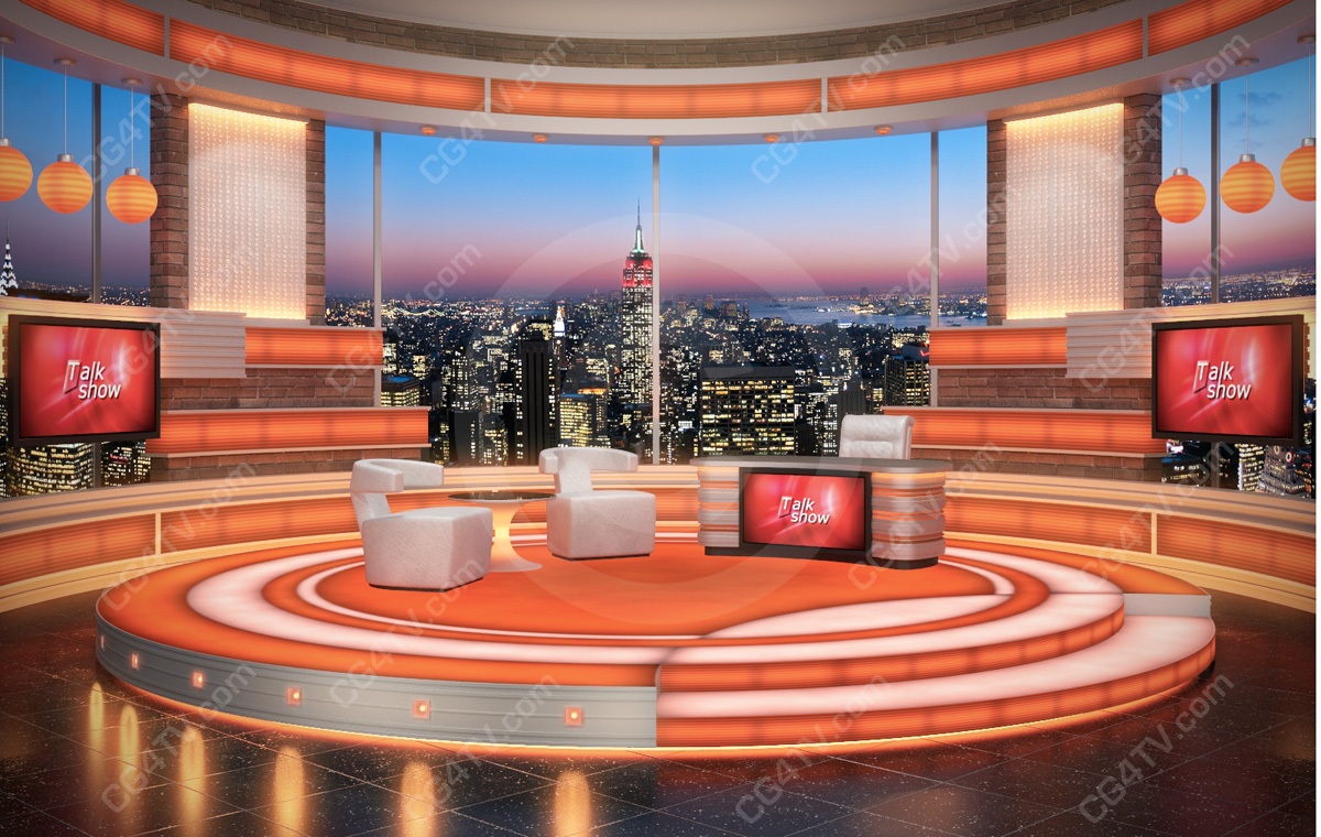 Talk Show Green Screen Background