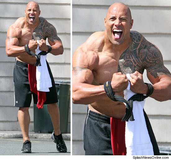 The Rock después de el Gimnasio