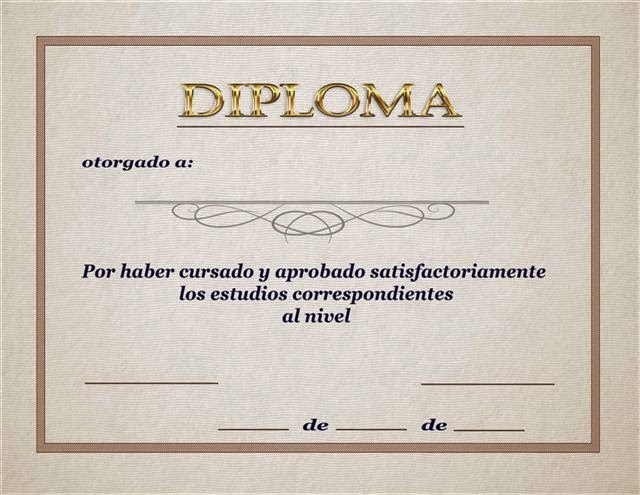 Minimalista diploma de fin de curso y excelencia academica