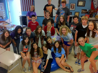 Mr. McClung's homeroom students in year 2011