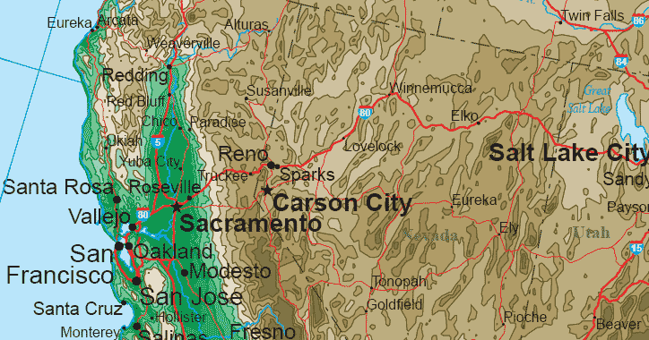 Far West Map Regional City