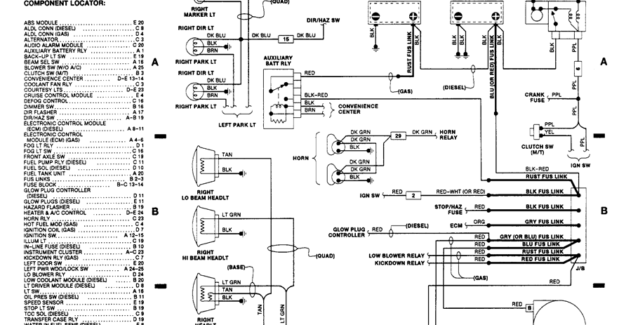 1990 Chevrolet Pickup K1500 Wiring Diagrams | Schematic Wiring Diagrams