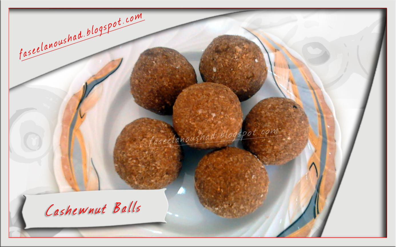 GOOD FOOD ENDS WITH GOOD TALK Cashewnut Balls