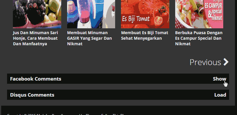 Komentar Facebook Dan Disqus Komentar Facebook Dan Disqus