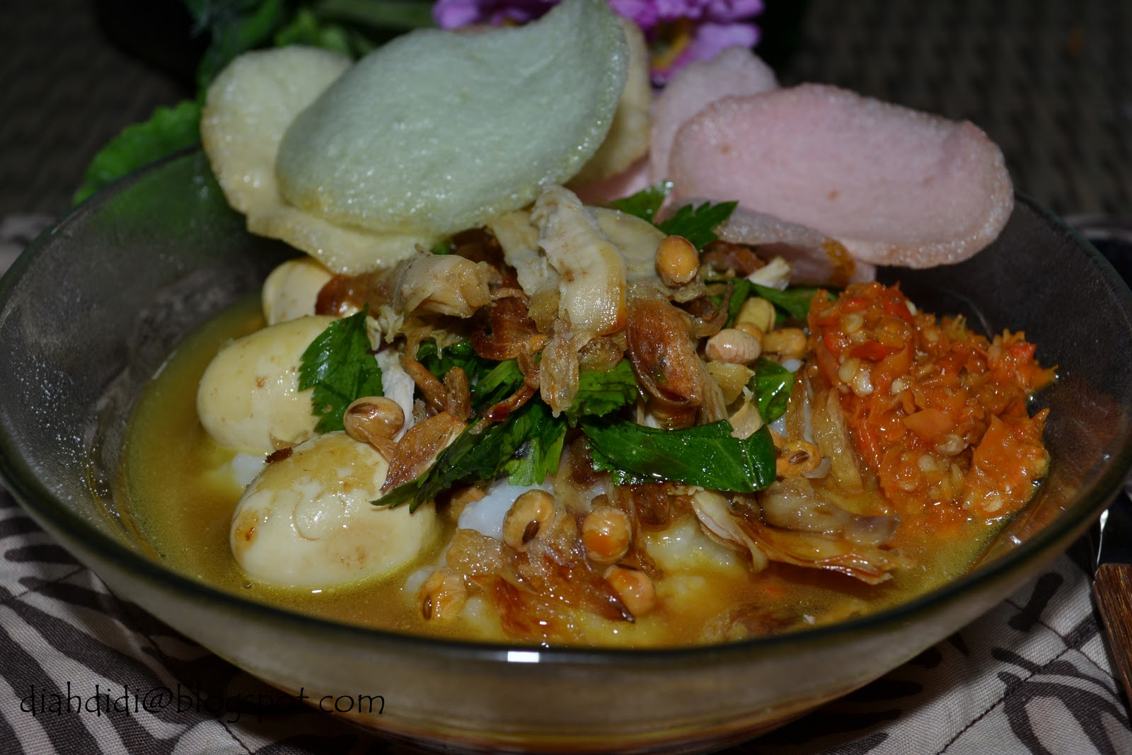 Diah Didi�s Kitchen Bubur ayam kuah kuning ala kali lima