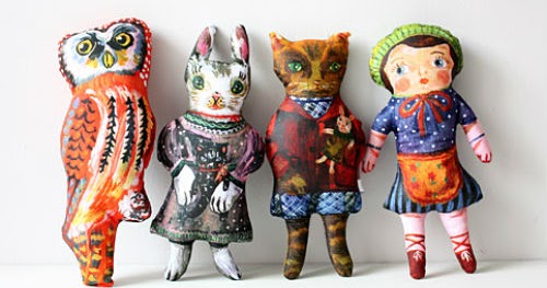 My Owl Barn Nathalie Lete Fabric Dolls