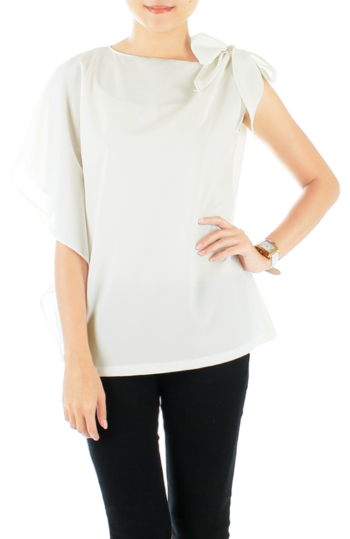 Moon Child Blouse with Ribbon Side