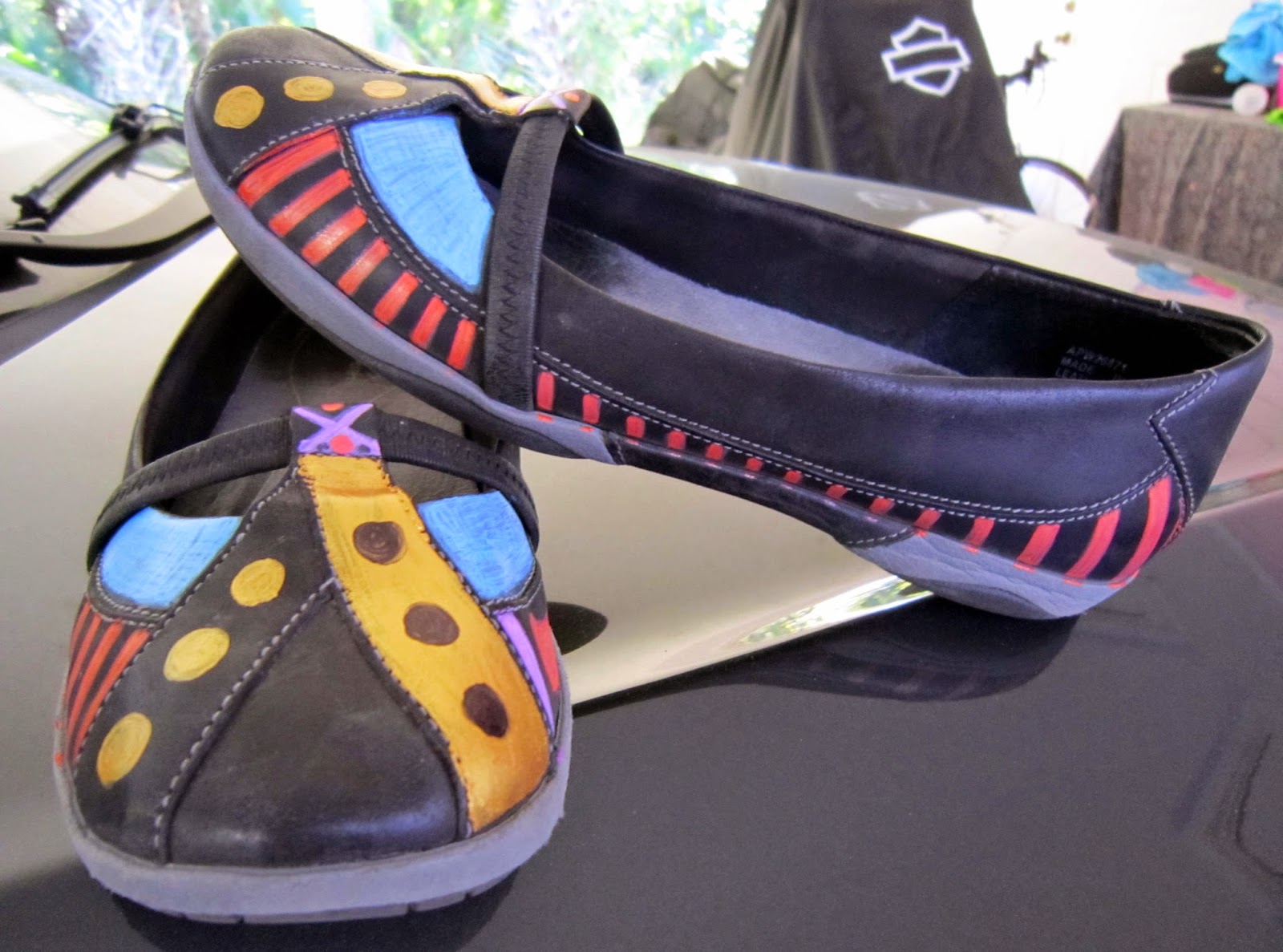 CindyMichaudArt Product Testing Painting Shoes